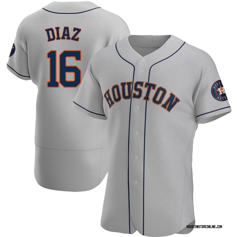 Men's Aledmys Diaz Houston Astros Replica White Home Jersey