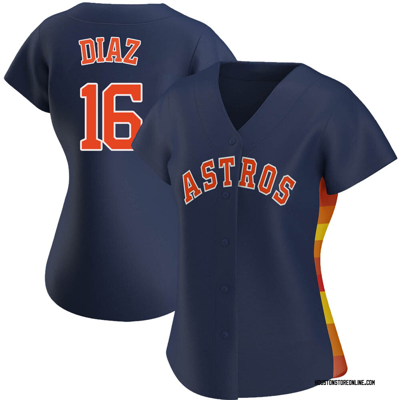 Men's Aledmys Diaz Houston Astros Replica White Home Jersey