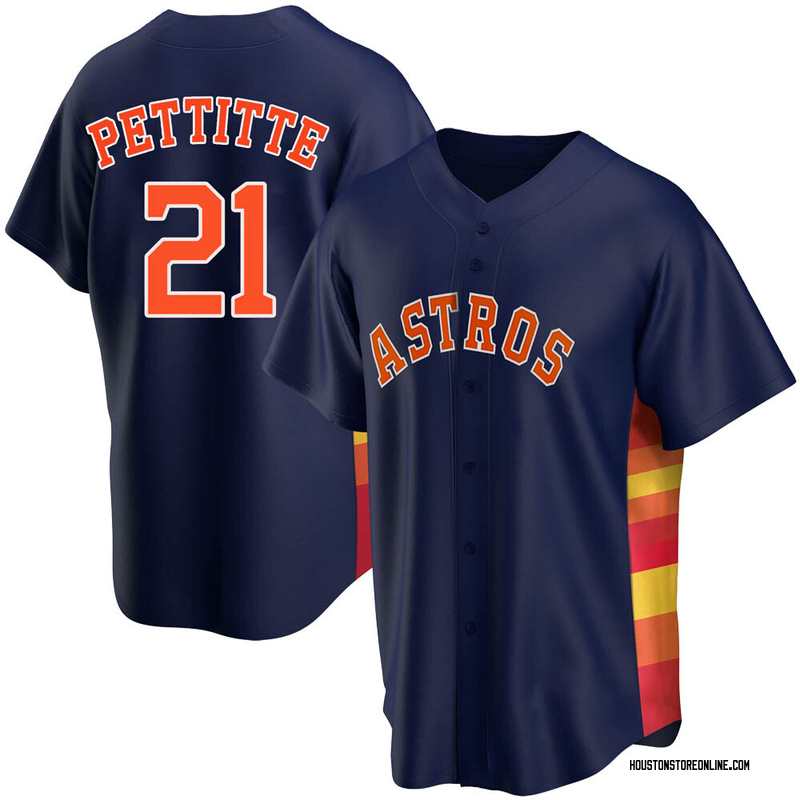 Men's Andy Pettitte Houston Astros Replica Orange Alternate Jersey