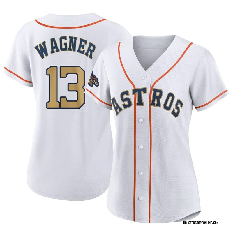 Men's Billy Wagner Houston Astros Replica White Home Cooperstown Collection  Jersey