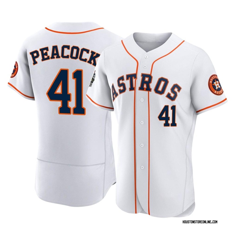 Men's Brad Peacock Houston Astros Authentic Orange Alternate Jersey