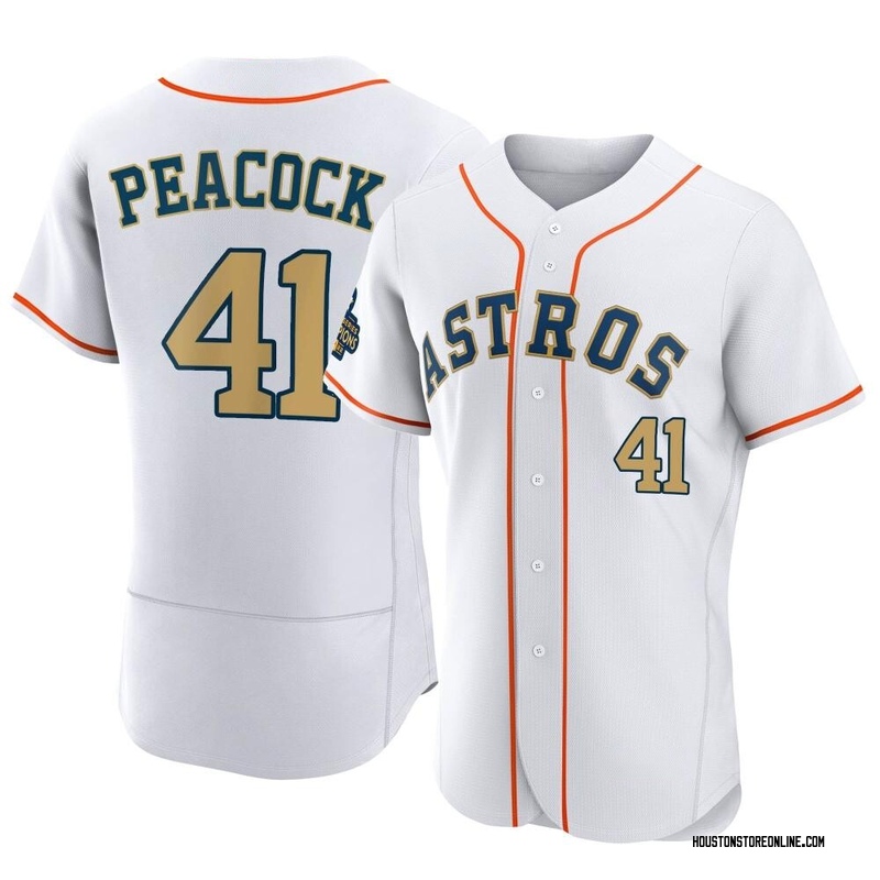 Men's Ryne Stanek Houston Astros Replica White Home Cooperstown Collection  Team Jersey
