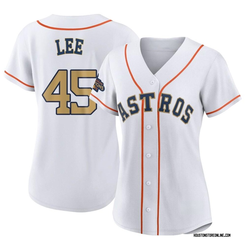 Youth Carlos Lee Houston Astros Replica White Home Cooperstown