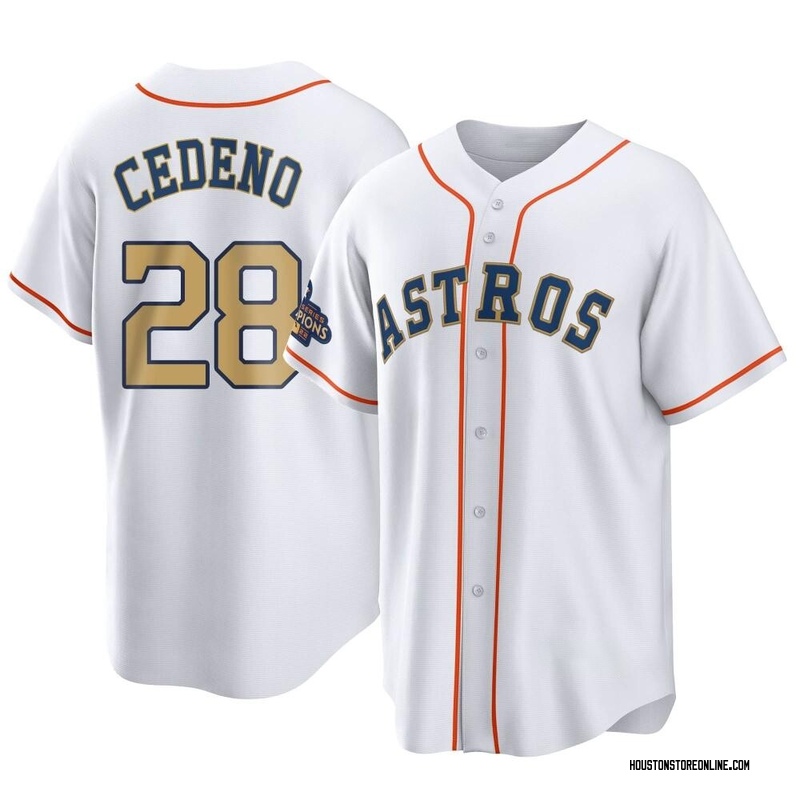 Men's Cesar Cedeno Houston Astros Authentic Gray Road Jersey