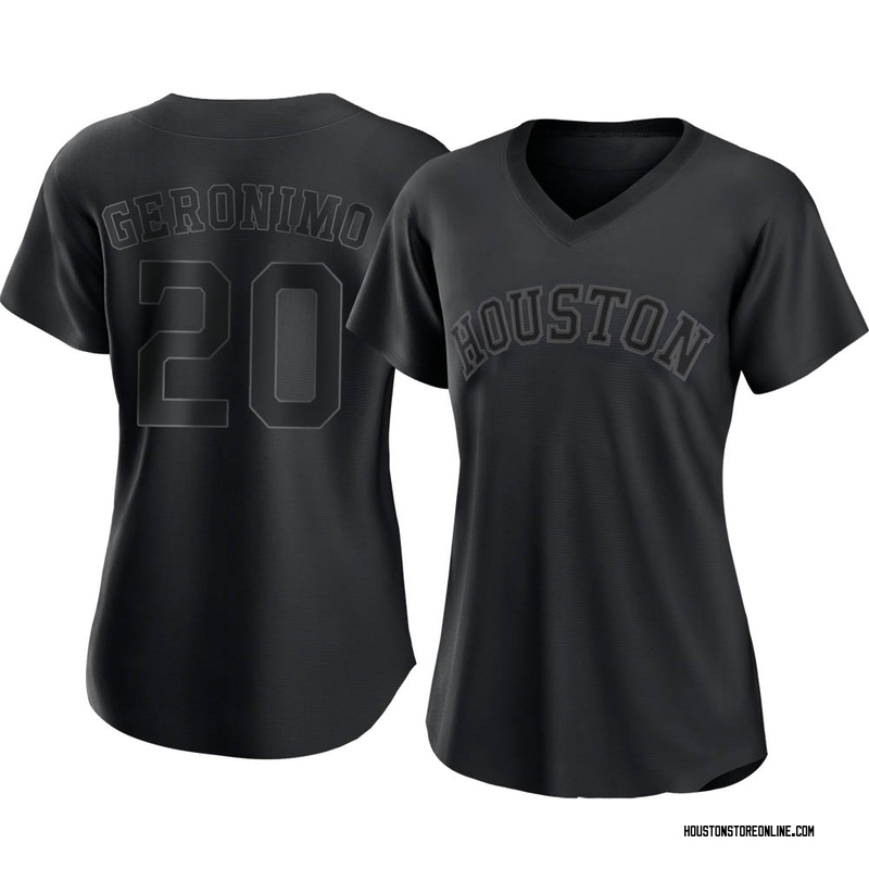 Cesar Geronimo Houston Astros Women's Backer Slim Fit T-Shirt - Ash