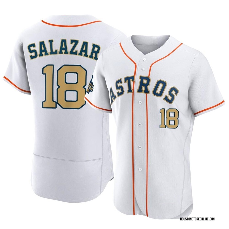 Cesar Salazar Women's Houston Astros White 2023 Collection Jersey - Gold  Authentic