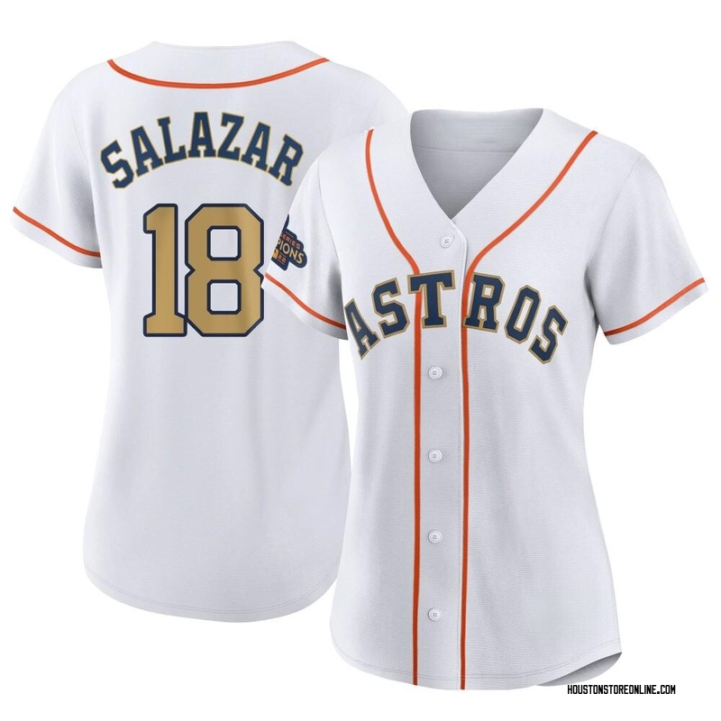 Cesar Salazar Women's Houston Astros White 2023 Collection Jersey - Gold  Authentic