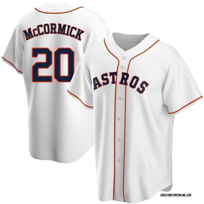 Mens MLB Team Apparel Houston Astros CHAS McCORMICK Baseball Jersey Sh –