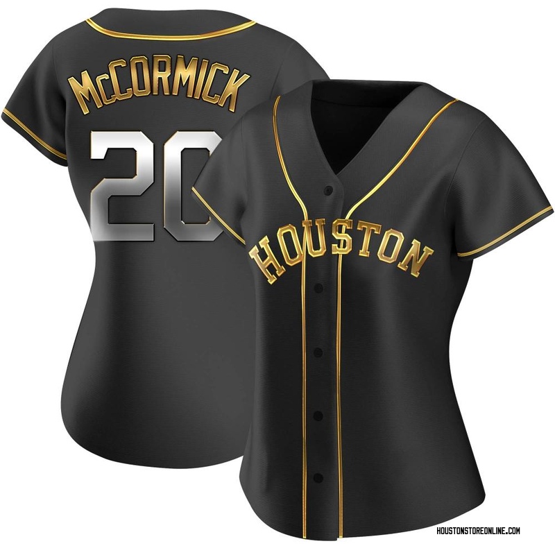 Chas McCormick Women's Houston Astros Alternate Jersey - Black Golden  Replica