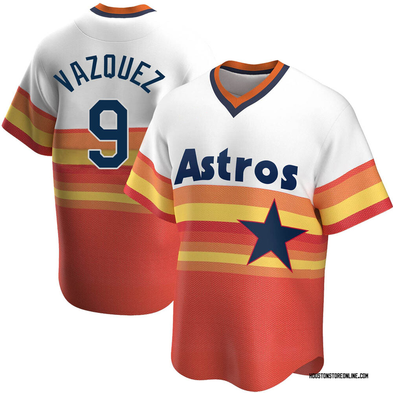 Youth Christian Vazquez Houston Astros Replica Orange Alternate Jersey