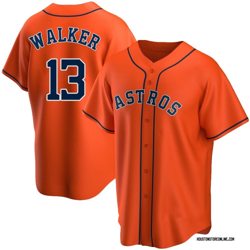 Christian Walker Men's Houston Astros Alternate Jersey - Orange Replica