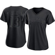 Christian Walker Women's Houston Astros Pitch Fashion Jersey - Black Replica