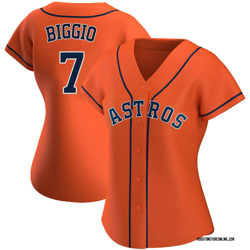 Craig Biggio Women's Houston Astros Alternate Jersey - Orange Replica