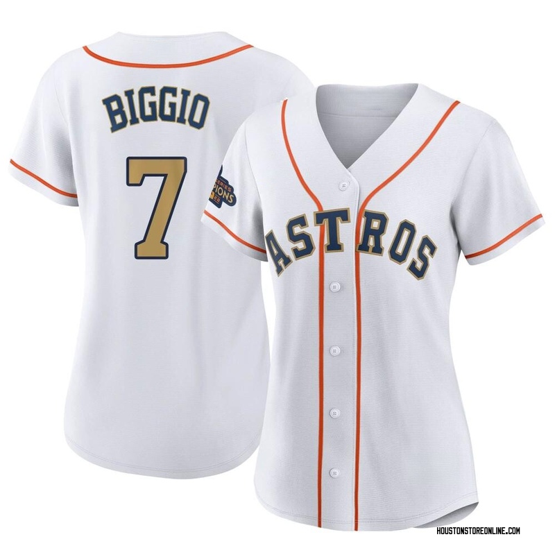 Craig Biggio Men's Houston Astros White 2023 Collection Jersey - Gold  Authentic