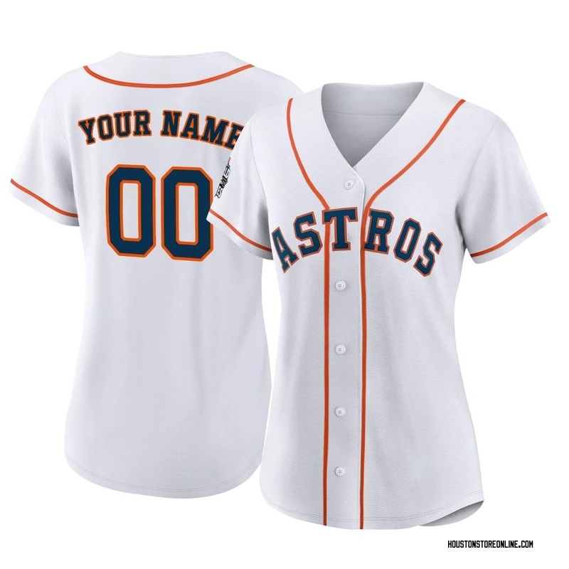 Youth Custom Houston Astros Replica White Home Cooperstown