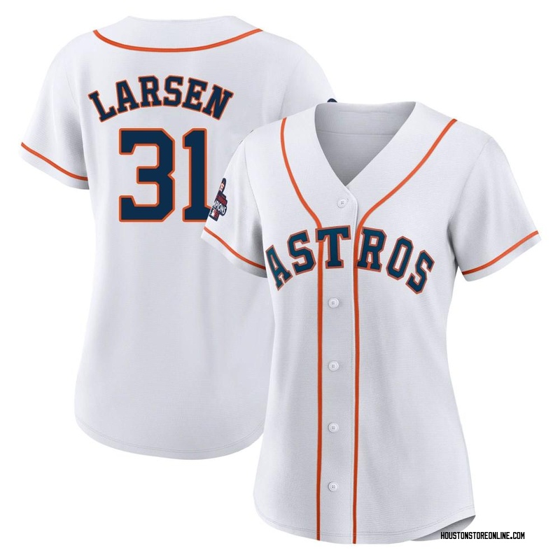 Don Larsen Houston Astros Men's Navy Backer Long Sleeve T-Shirt 