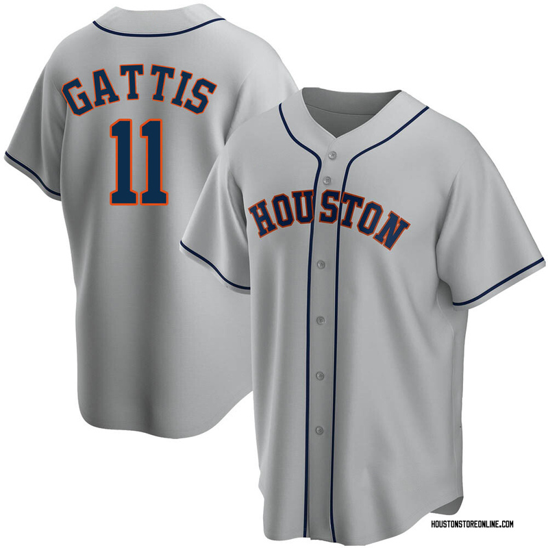 Youth Evan Gattis Houston Astros Replica Gold White 2023 Collection Jersey