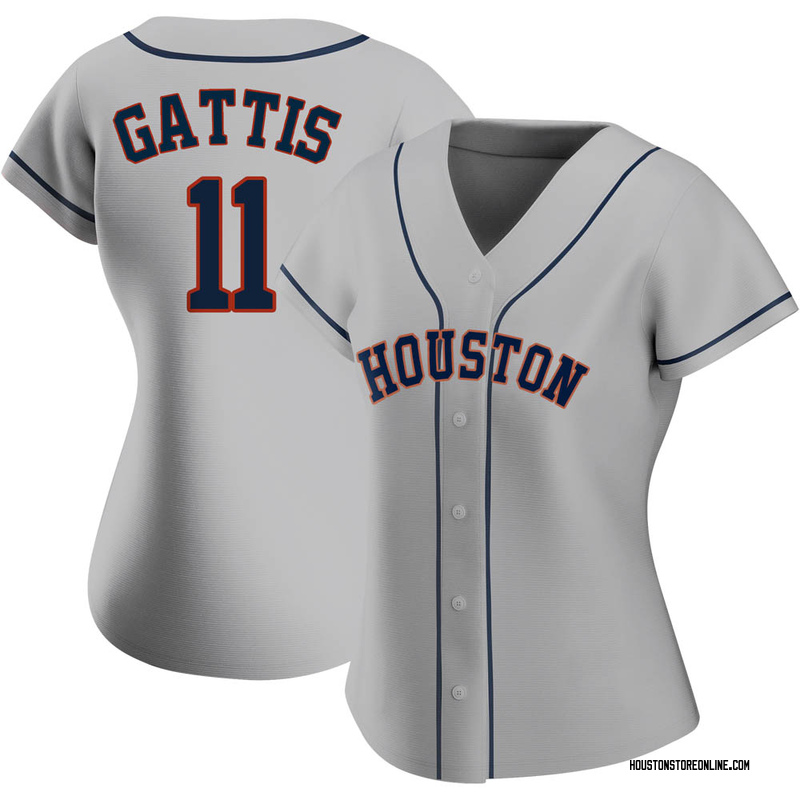 Youth Evan Gattis Houston Astros Replica Gold White 2023 Collection Jersey