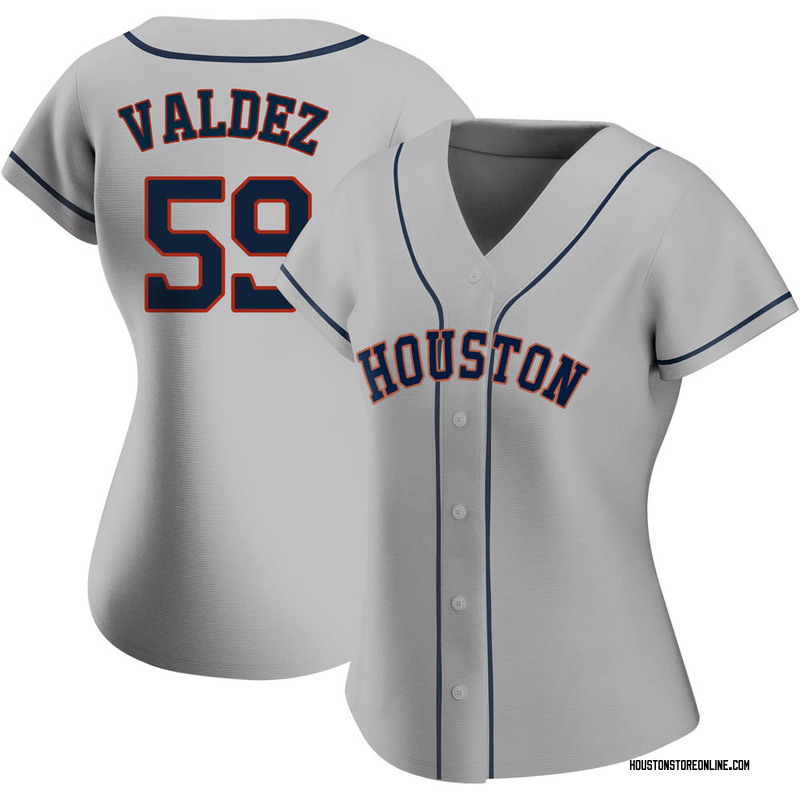 Nike Men's Houston Astros Gold Frambler Valdez Replica Jersey