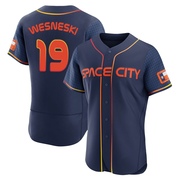 Hayden Wesneski Men's Houston Astros 2022 City Connect Jersey - Navy Authentic