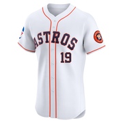 Hayden Wesneski Men's Houston Astros Home Patch Jersey - White Elite