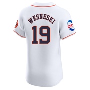 Hayden Wesneski Men's Houston Astros Home Patch Jersey - White Elite