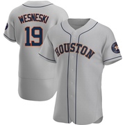 Hayden Wesneski Men's Houston Astros Road Jersey - Gray Authentic