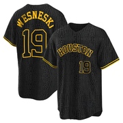 Hayden Wesneski Youth Houston Astros Snake Skin City Jersey - Black Replica