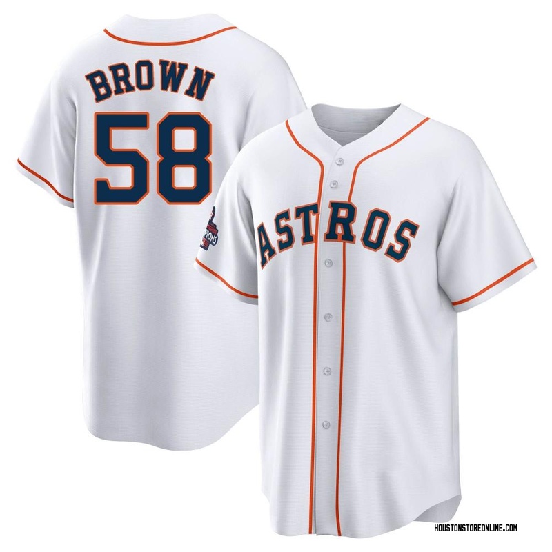 Youth Hunter Brown Houston Astros Replica Brown Navy 2022 City