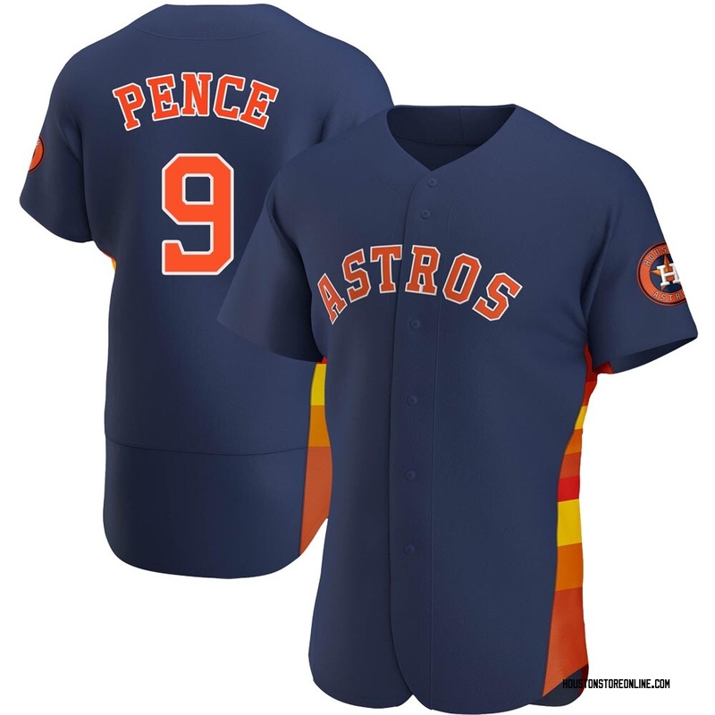 Hunter Pence Men's Houston Astros Alternate Jersey - Navy Authentic