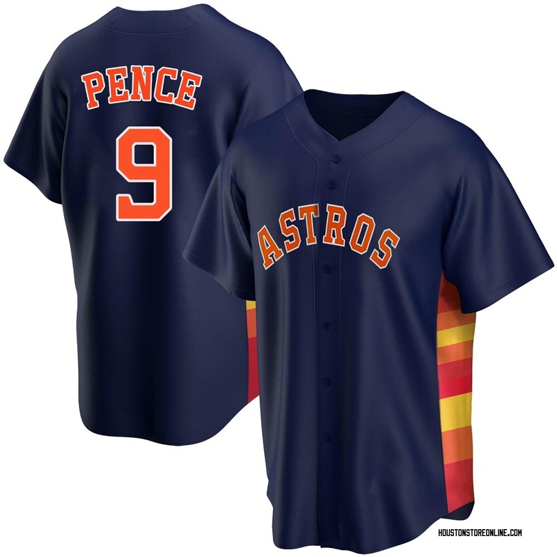 Hunter Pence Men's Houston Astros Alternate Jersey - Navy Replica