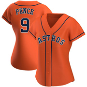 Hunter Pence Women's Houston Astros Alternate Jersey - Orange Authentic