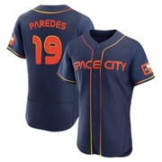 Isaac Paredes Men's Houston Astros 2022 City Connect Jersey - Navy Authentic