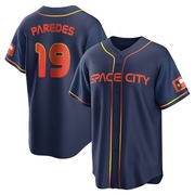 Isaac Paredes Men's Houston Astros 2022 City Connect Jersey - Navy Replica