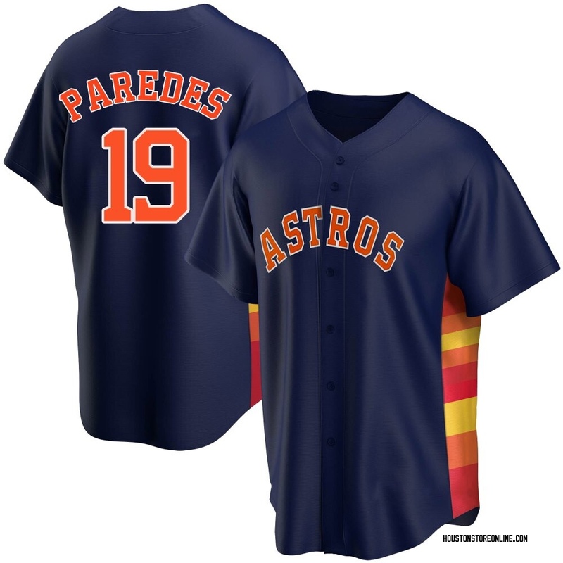 Isaac Paredes Men's Houston Astros Alternate Jersey - Navy Replica