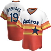 Isaac Paredes Men's Houston Astros Home Cooperstown Collection Jersey - White Replica