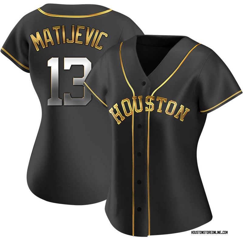 J.J. Matijevic Women's Houston Astros Alternate Jersey - Black