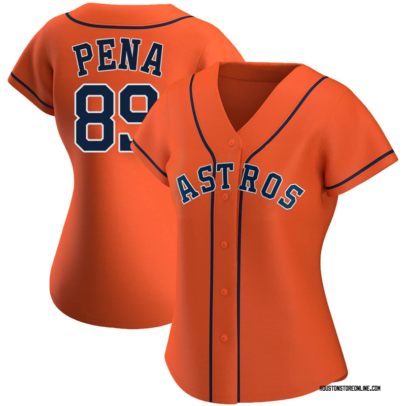 Jeremy Pena Women's Houston Astros Alternate Jersey - Orange Replica
