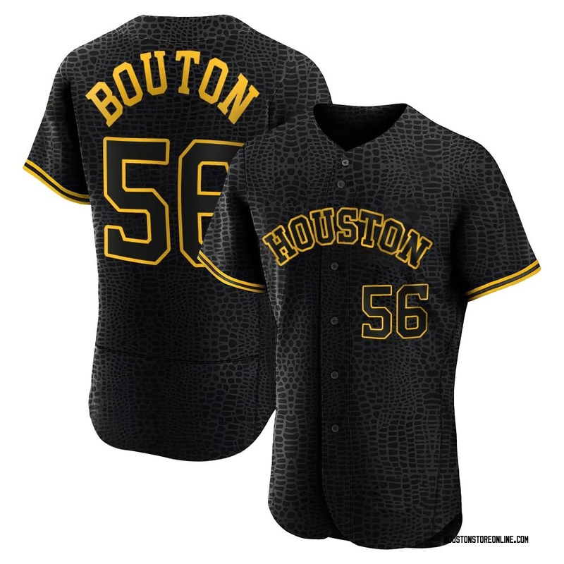 Jim Bouton Women's Houston Astros Pitch Fashion Jersey - Black