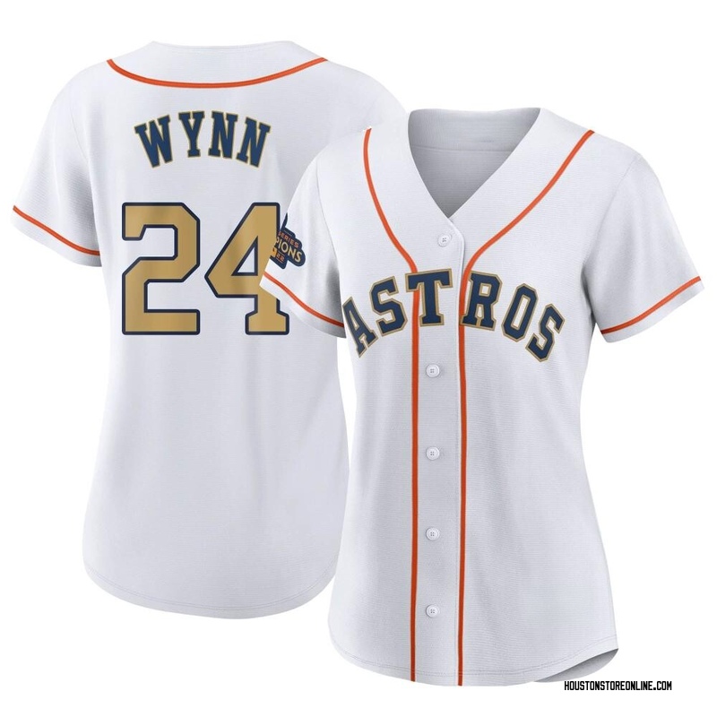 Men's Houston Astros Nike White/Gold 2023 Gold Collection Replica