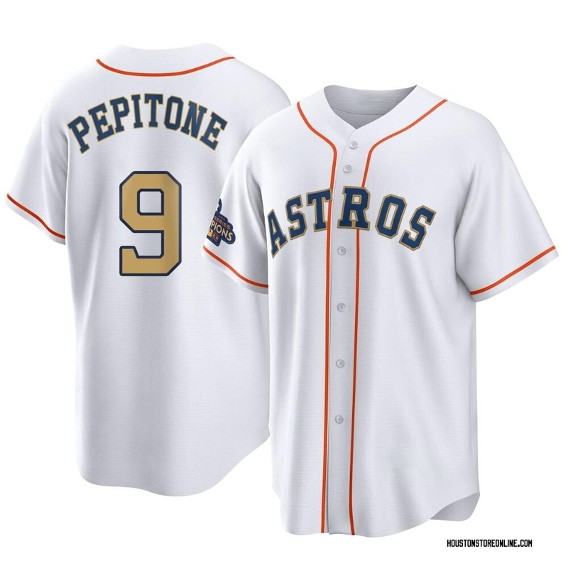 Men's Cesar Geronimo Houston Astros Replica White Home Cooperstown  Collection Team Jersey