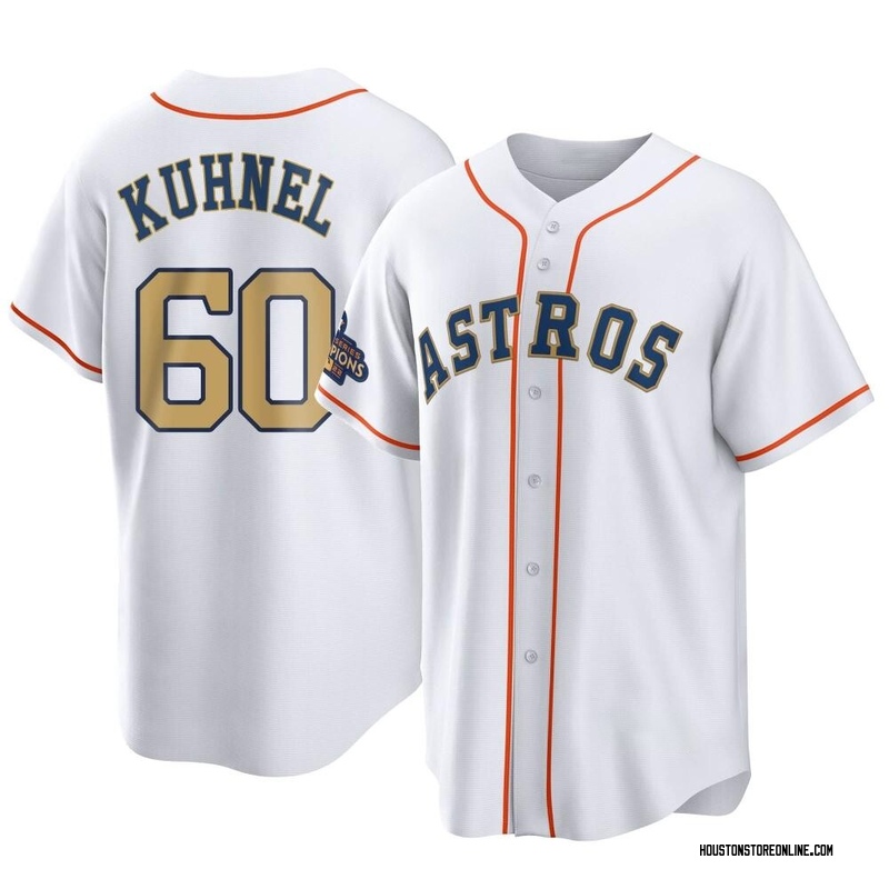 Men's Joel Kuhnel Houston Astros Replica Gray Road Jersey