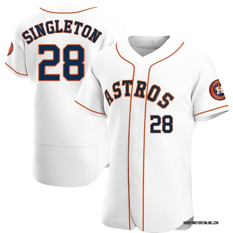 Jon Singleton No.28 Space City Team Astros Printed Baseball Jersey