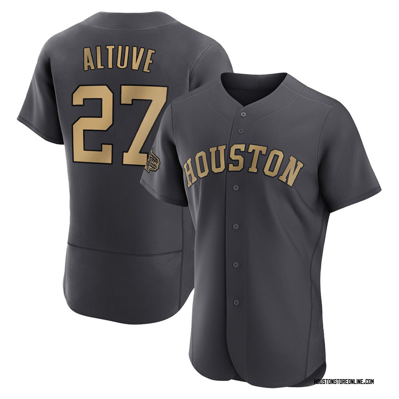 Jose Altuve Men's Houston Astros Authentic 2022 All-Star Jersey - Charcoal  Game