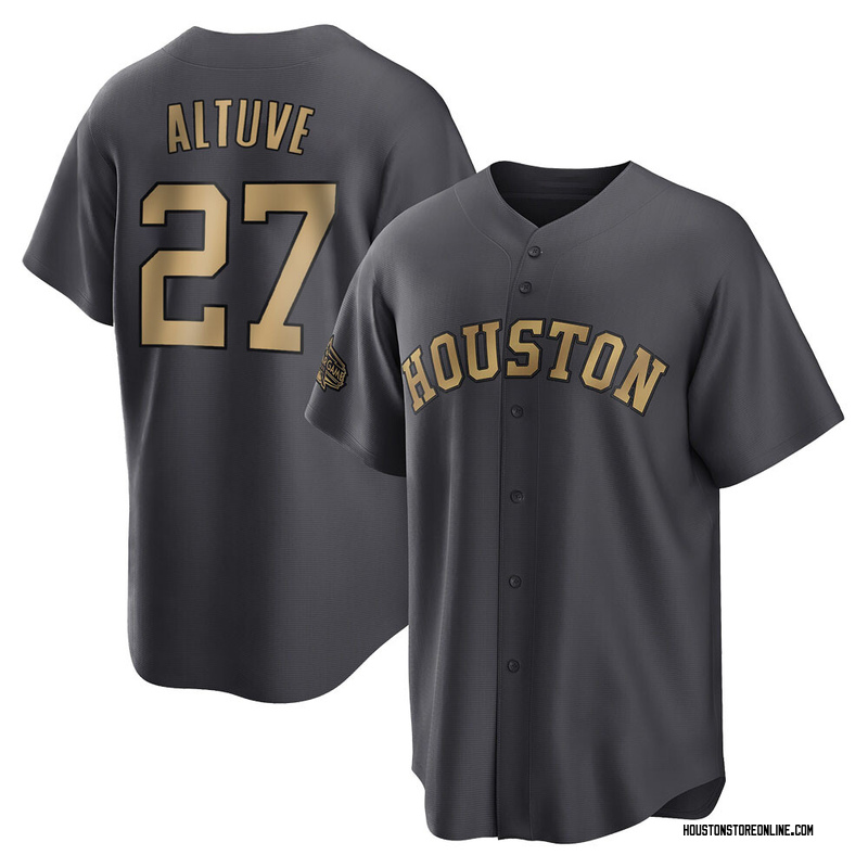 Youth Jose Altuve Houston Astros Replica Gray Road Jersey