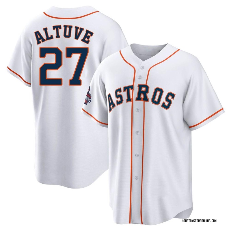 Jose Altuve Youth Houston Astros 2022 World Series Champions Home Jersey -  White Replica