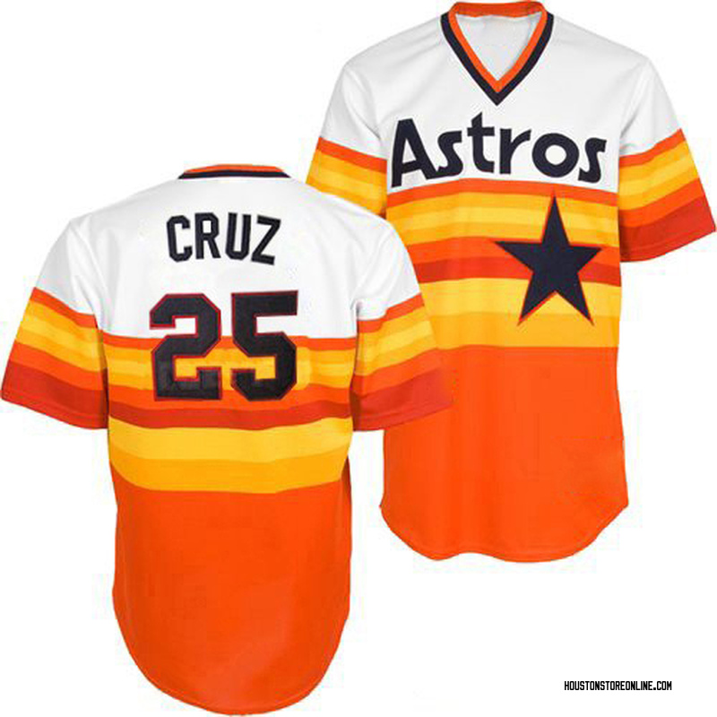 Jose Cruz Jr. Men's Houston Astros Alternate Jersey - Navy Authentic