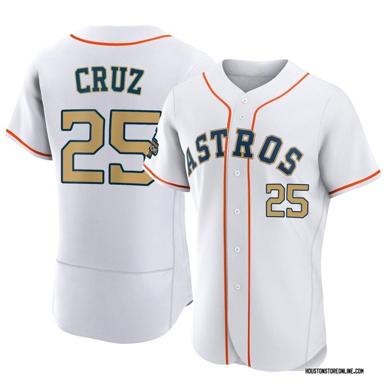 Men's Jose Altuve Houston Astros Authentic Gold White 2023 Collection Jersey