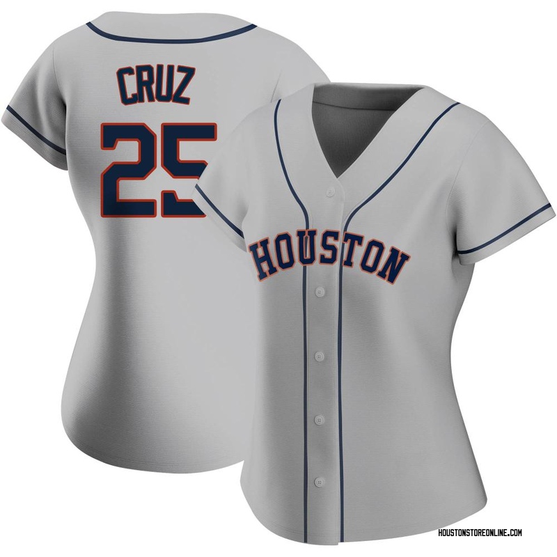 Men's Jose Cruz Jr. Houston Astros Replica White Home Cooperstown  Collection Team Jersey