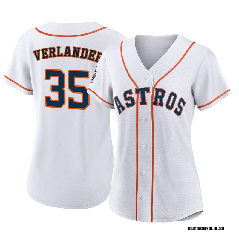 Youth Justin Verlander Houston Astros Replica White Home Cooperstown  Collection Team Jersey